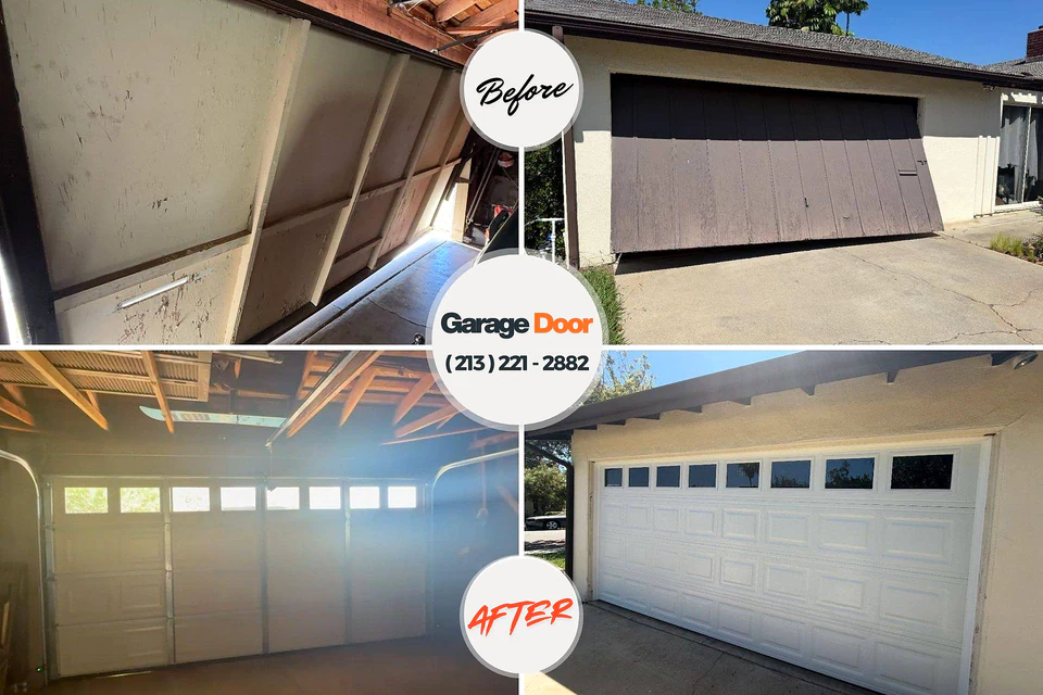 Before and after: garage door repair near me Twinsburg Heights